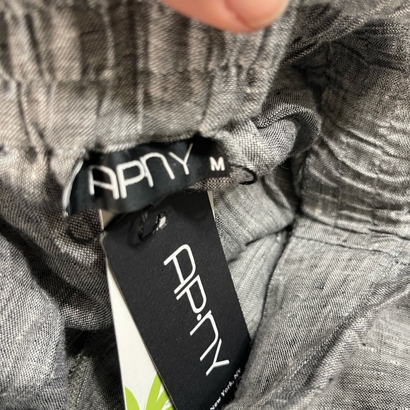 APNY Gray Linen Pants with Bow Detail - Picture 7 of 7